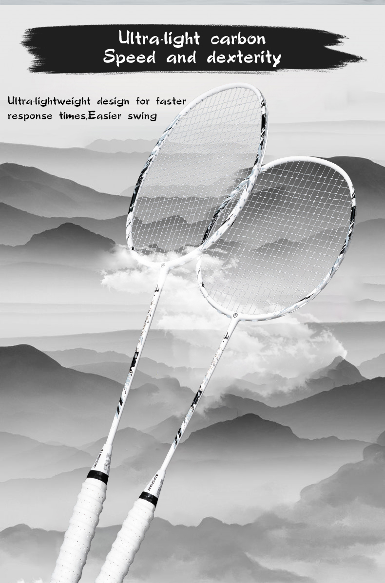 Alpsport ใหม่ SS 100% คาร์บอนไฟเบอร์ Professional ไม้แบดมินตัน Original ...
