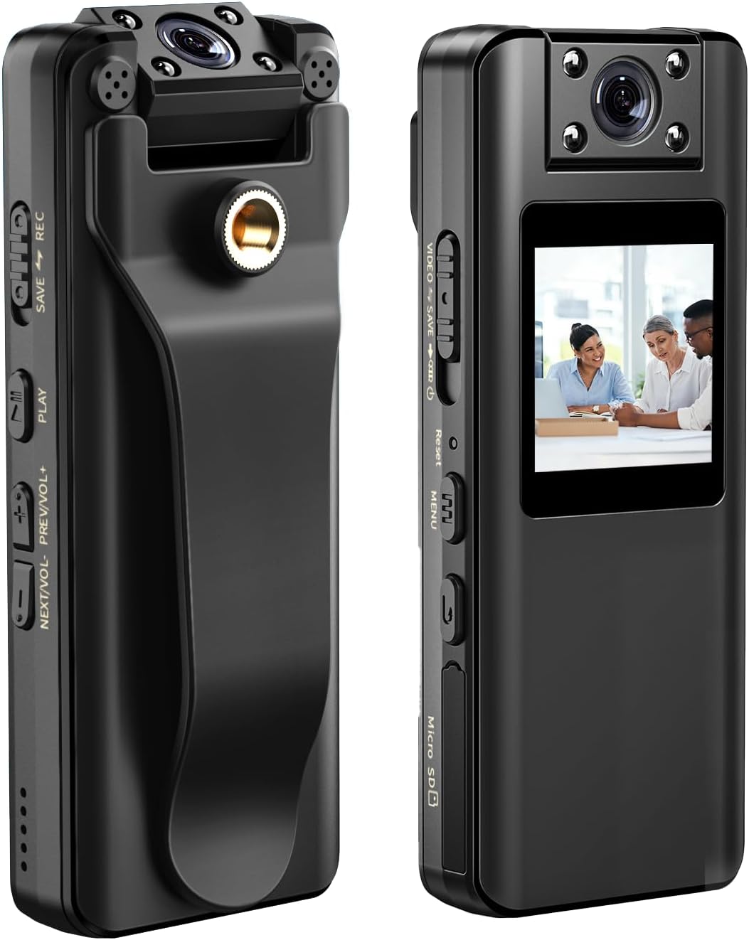 BOBLOV A22 กล้องจิ๋วติดตัว Body Camera กล้องติดตัว แบตเตอรี่ 2200mAh บันทึกต่อเนื่อง 10 ชั่วโมง เลนส์หมุนได้ 180 องศา 1080P / 30FPS