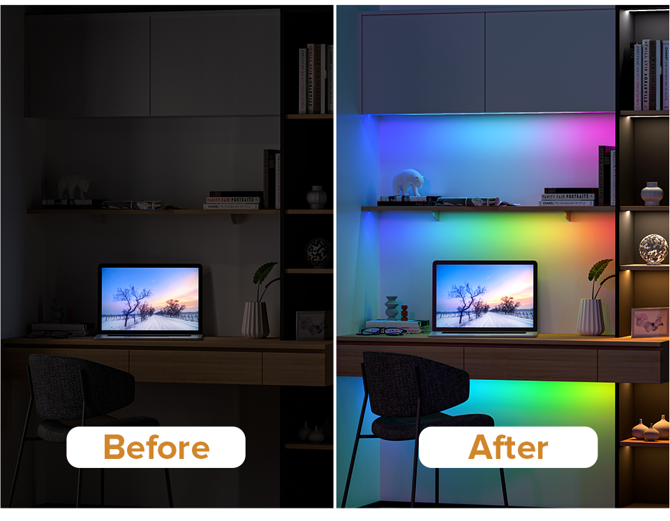 BTF-LIGHTING FCOB RGBW LED Kit 5M 896LEDs/m Blanc PCB Dc24v IP30 Non