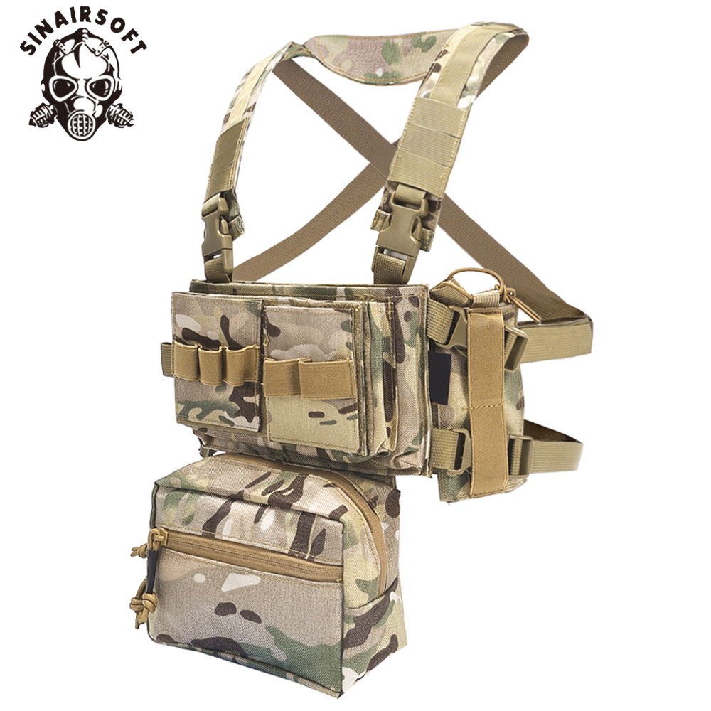 Sinairsoft ยุทธวิธีกลางแจ้ง MK3 เสื้อกั๊ก RIG Mini Combat Chassis SACK ...