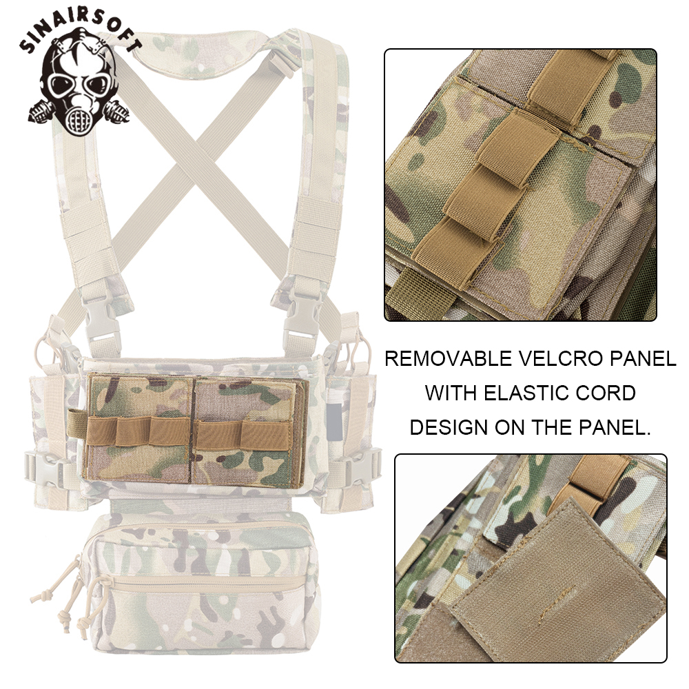 Sinairsoft ยุทธวิธีกลางแจ้ง MK3 เสื้อกั๊ก RIG Mini Combat Chassis SACK ...