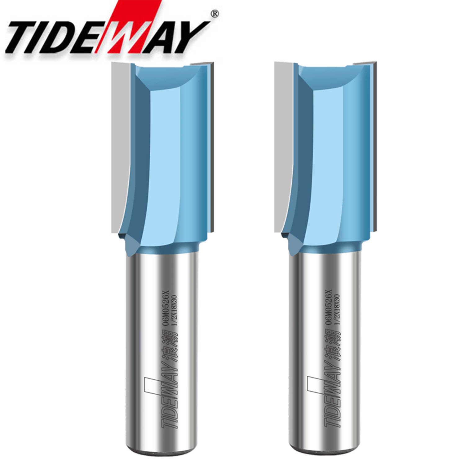 Tideway กระแสน้ํา เกรดอุตสาหกรรม2ขลุ่ยนิ้วตรงเราเตอร์บิตคาร์ไบด์โลหะผสม ...