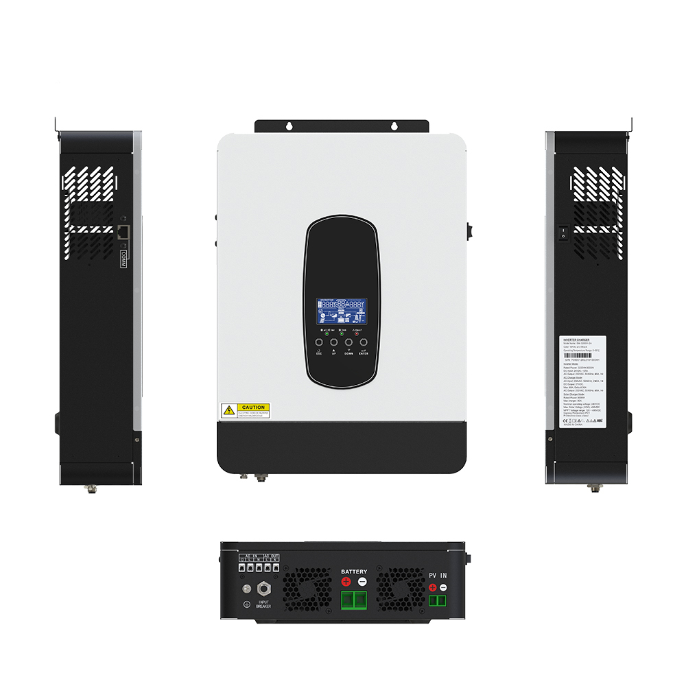 Flowatt MPPT 2.2KW 3KW Hybrid Solar Inverter ในตัว 80A Solar Charge ...