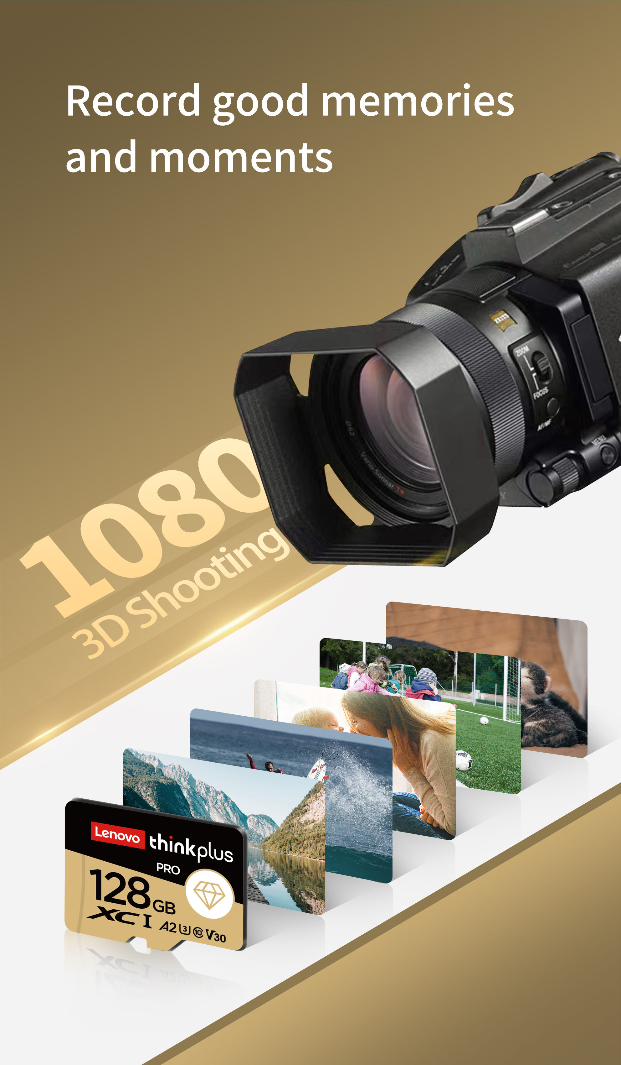 Lenovo-เลือก Micro SD-Memory-Card 32GB/64GB/128GB/256GB MicroSDXC 130 ...