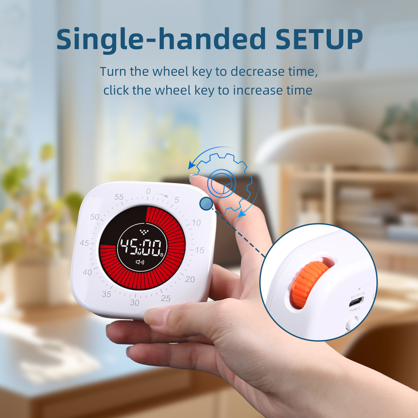 Visual Timer Magnetic Standing Digital Timers for Study Kitchen สอน ...