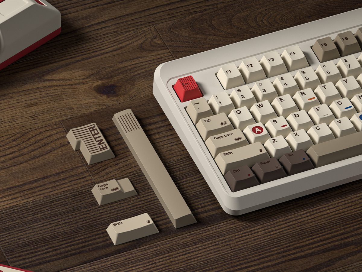 Voier 134 คีย์ Retro 1989 เกมธีม PBT Keycap Dye-Sub Cherry Profile Key ...