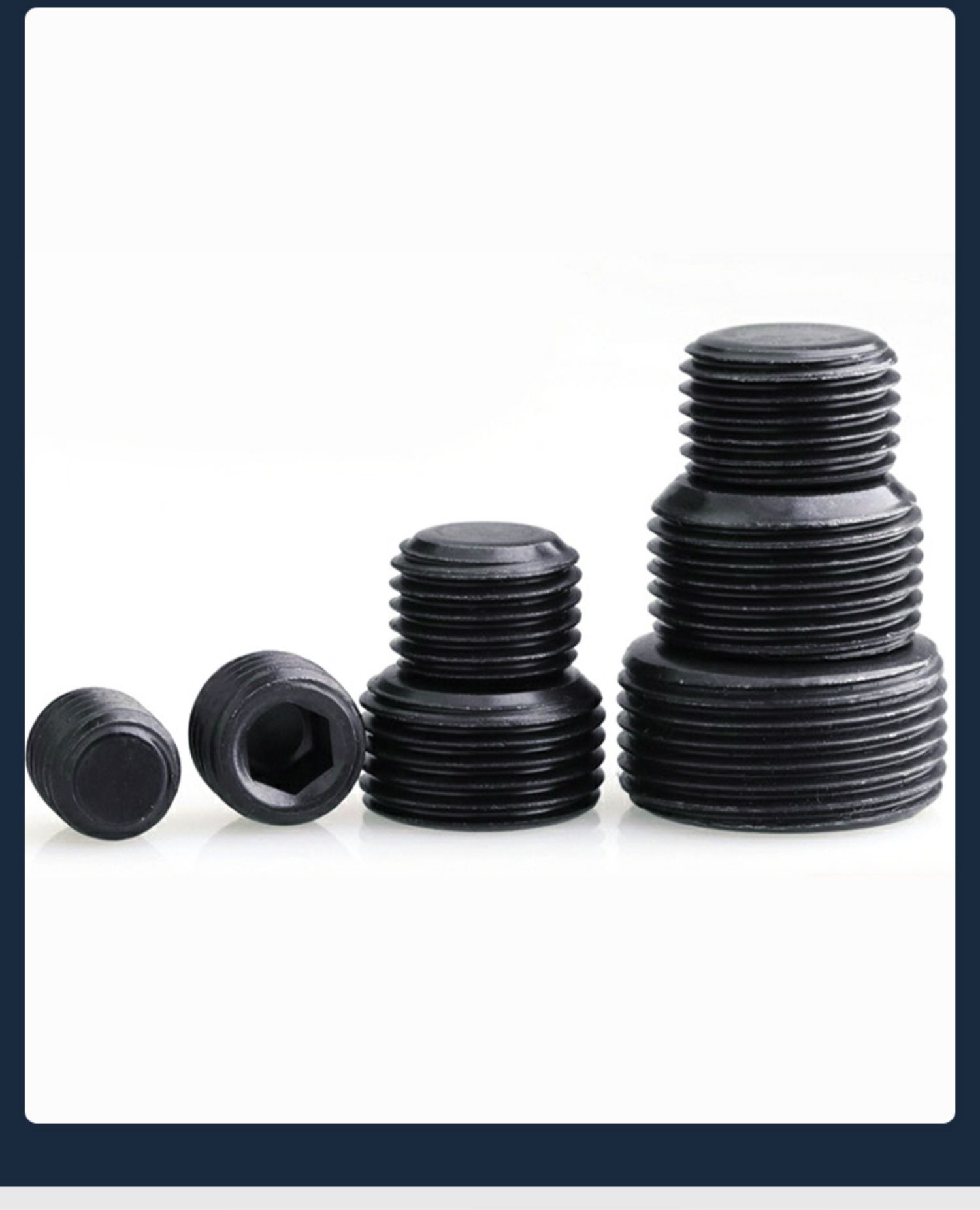 ((M10-M33) 12.9 เกรด High-Strength Throat Plug สกรูมาตรฐาน BSP หยุดสกรู ...