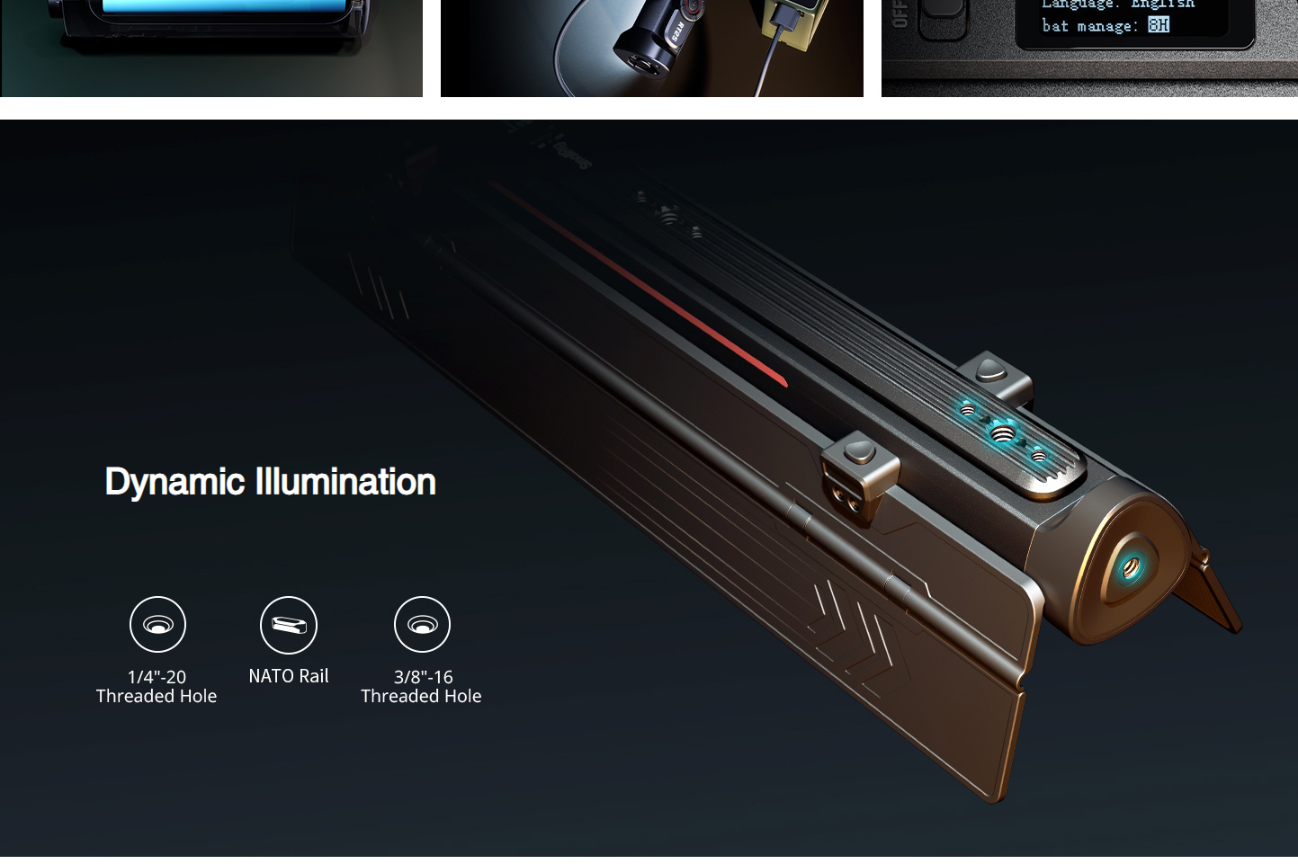 Smallrig RT25 Tube Light,First-Generation RGBWW Handheld Tube Light แบบ ...