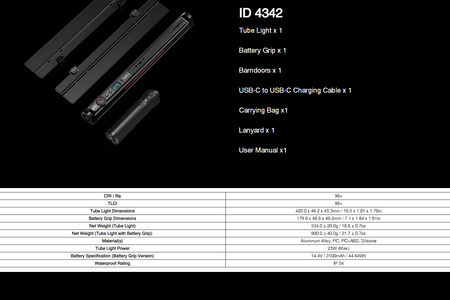 Smallrig RT25 Tube Light,First-Generation RGBWW Handheld Tube Light แบบ ...