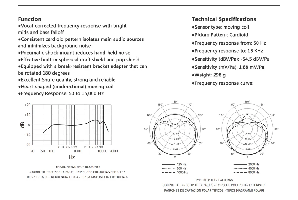 โลหะ SM58 cardioid แบบไดนามิกไมโครโฟนสําหรับเวทีร้องเพลงมืออาชีพ ...