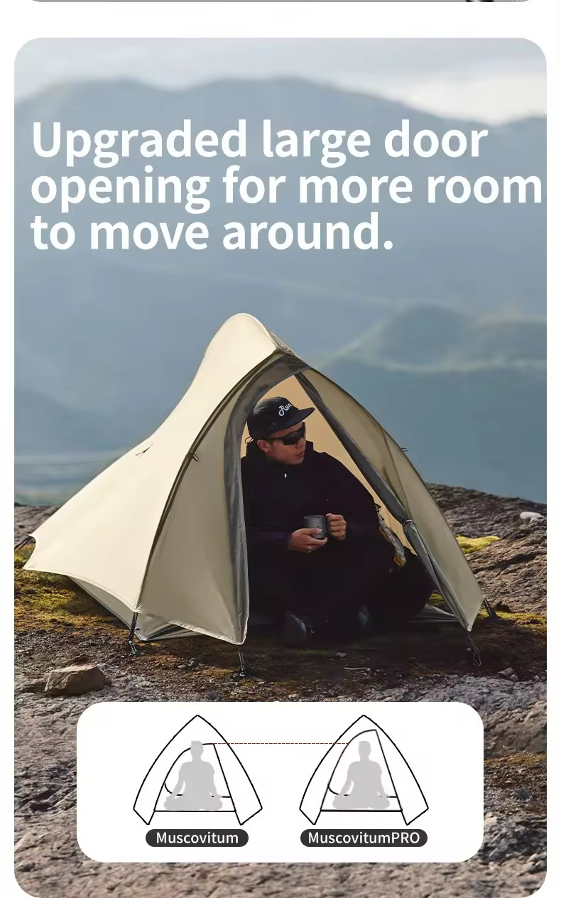 Naturehike Cloud up 1/2 Pro เต็นท์ Pro 20D ไนลอนกันน้ํา Ultralight Camping เต็นท์
