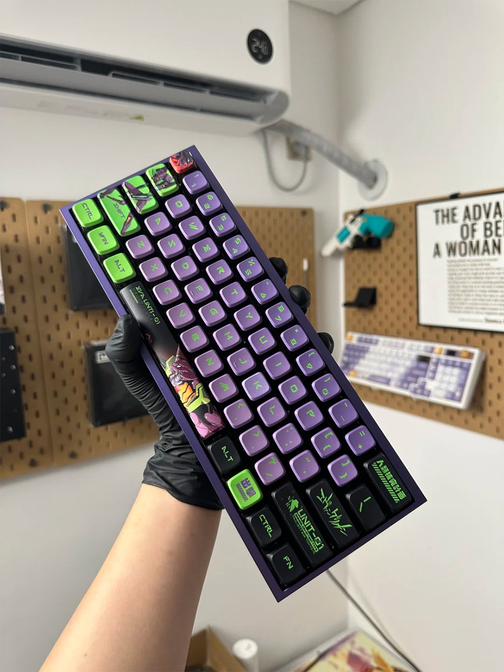 Pokemon Gengar Pudding Keycap โปรไฟล์ OEM PBT EVA Asuka Kuromi Frieren ...