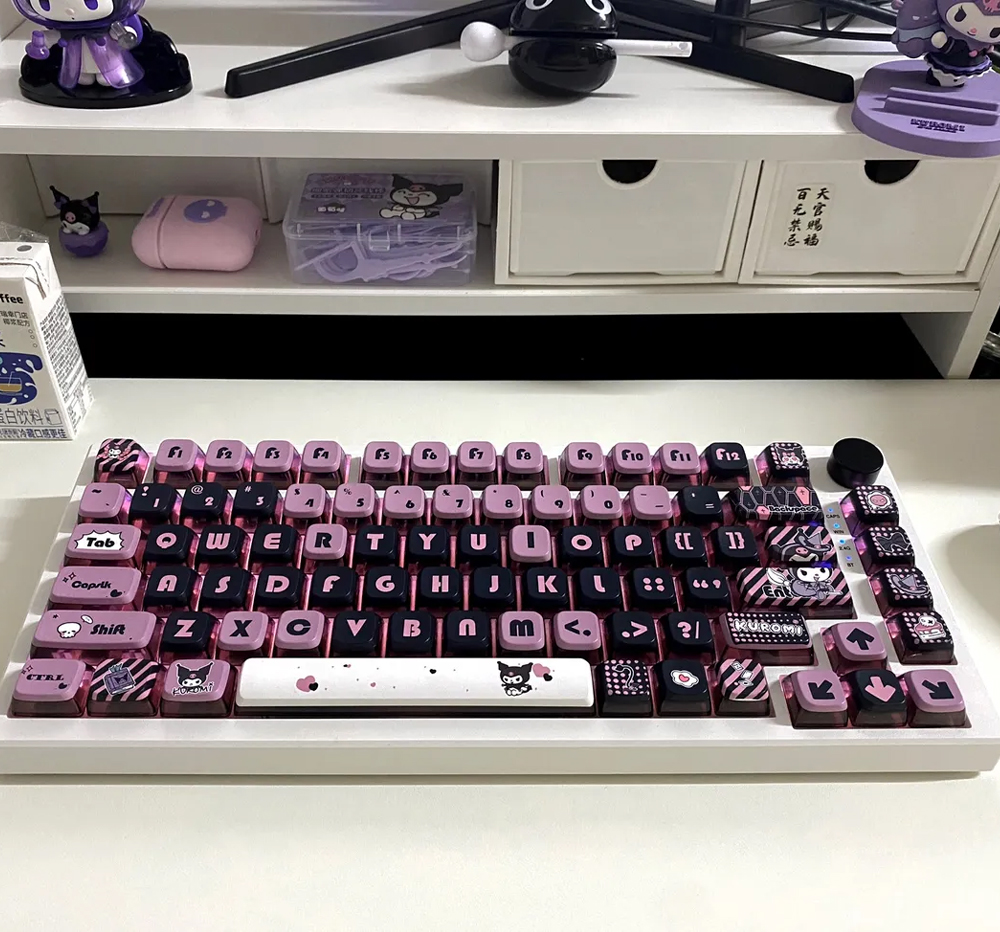 Pokemon Gengar Pudding Keycap โปรไฟล์ OEM PBT EVA Asuka Kuromi Frieren ...