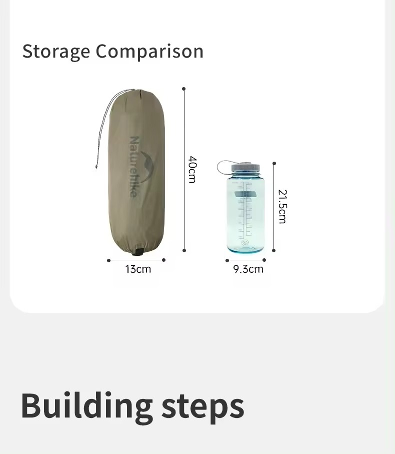 Naturehike Cloud up 1/2 Pro เต็นท์ Pro 20D ไนลอนกันน้ํา Ultralight Camping เต็นท์