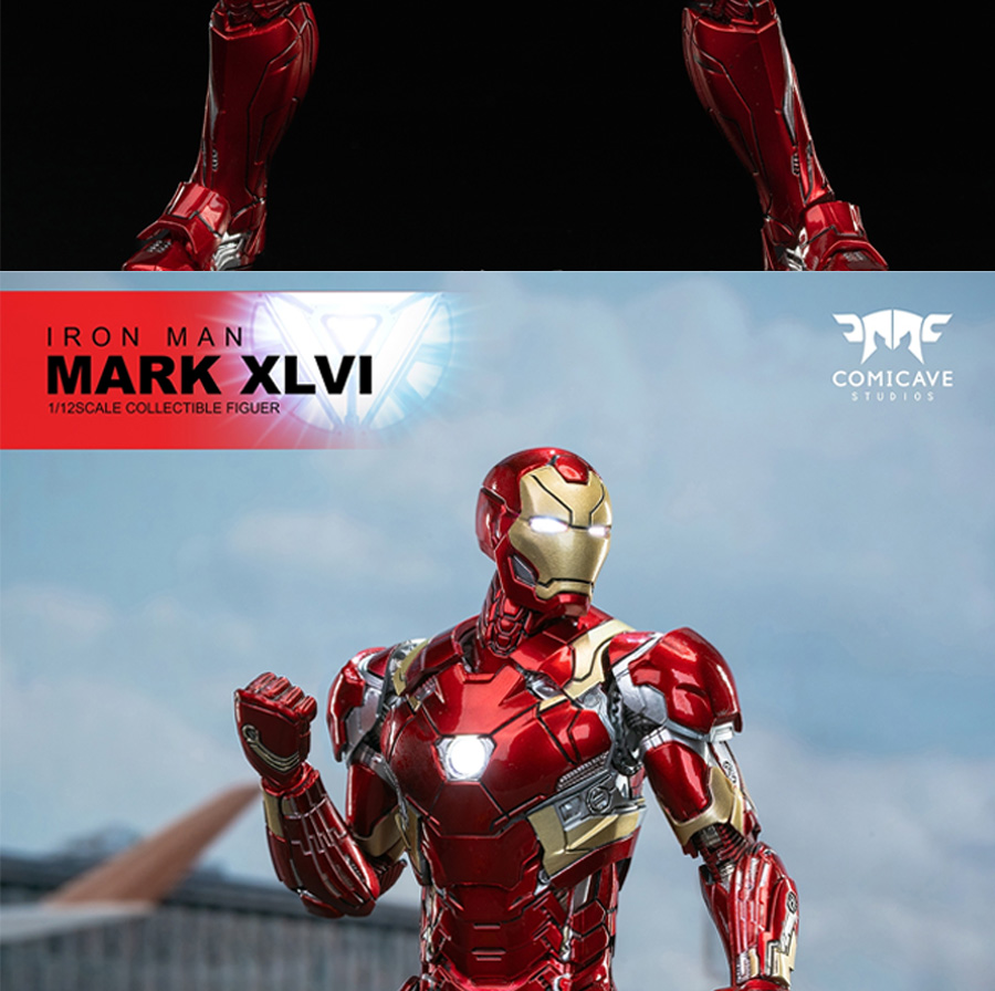 Comicave CS mk46 Iron Man รุ่นโลหะผสมโลหะ 1/12 Marvel Series ของแท้รูป ...