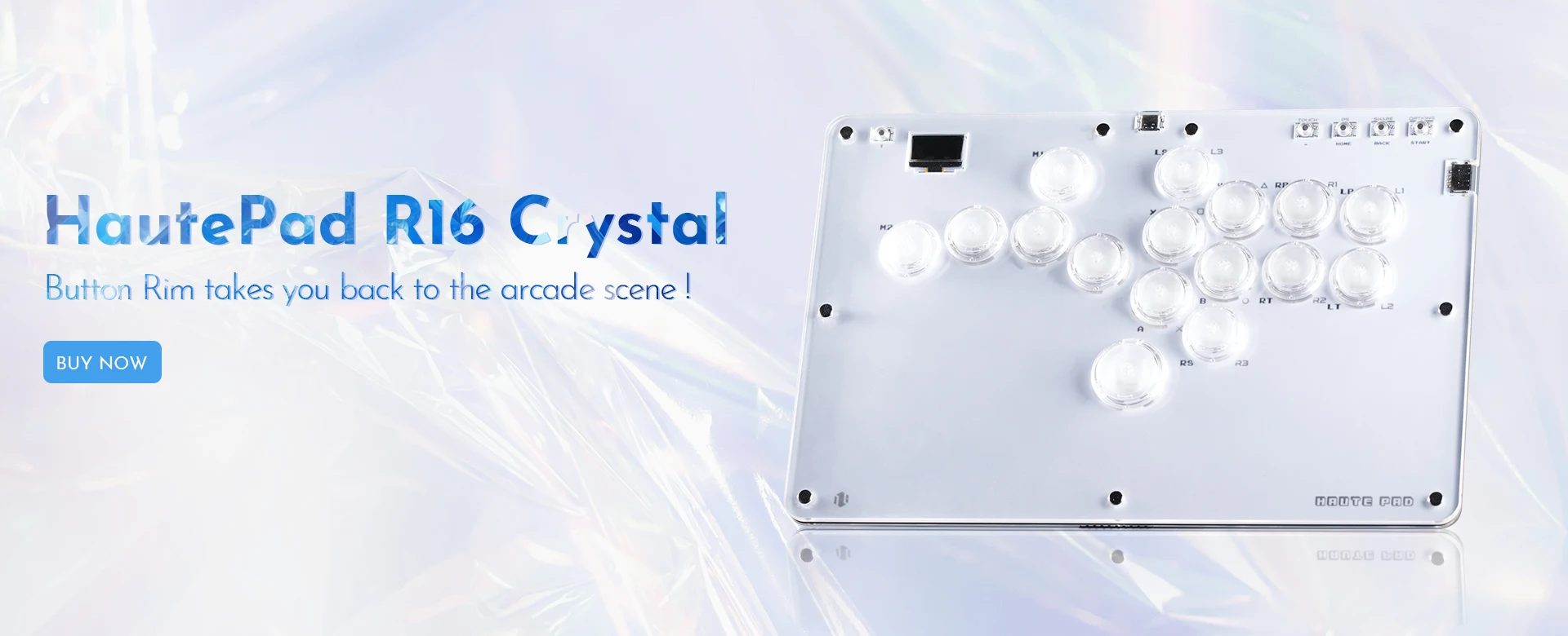 ⭐Haute42 R16 จอยสติ๊กอาเขต Hitbox Controller ปุ่มขอบ leverless อาเขต ...