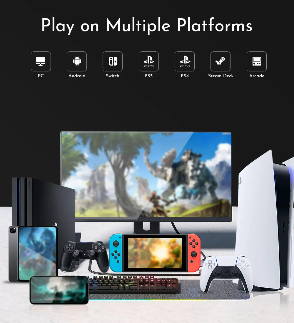 ⭐Haute42 R16 จอยสติ๊กอาเขต Hitbox Controller ปุ่มขอบ leverless อาเขต ...