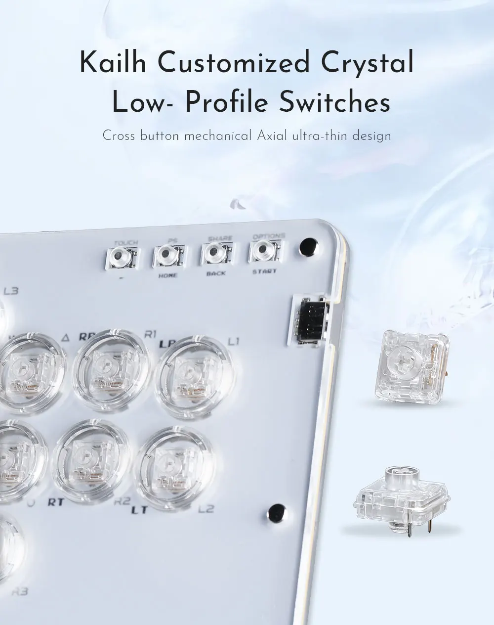 ⭐Haute42 R16 จอยสติ๊กอาเขต Hitbox Controller ปุ่มขอบ leverless อาเขต ...