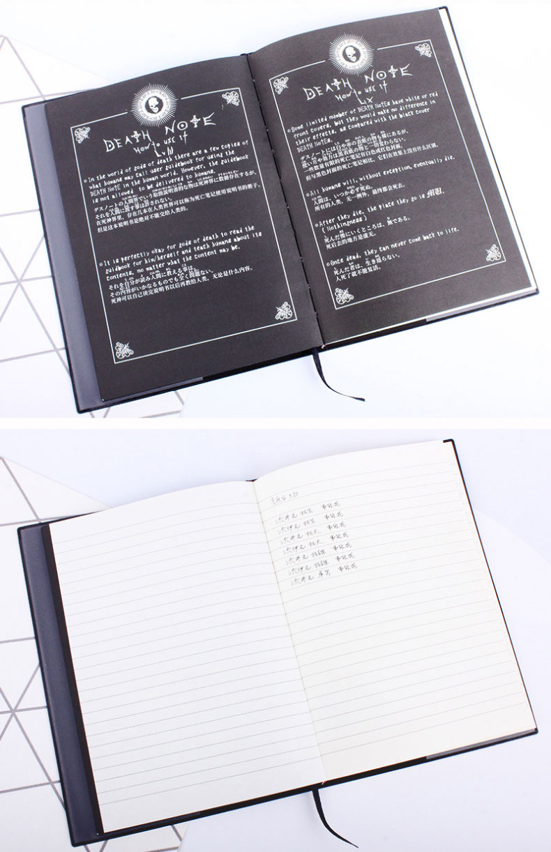 Anime Death Note Notebook Set Quill-Pen Leather Journal Collectable ...