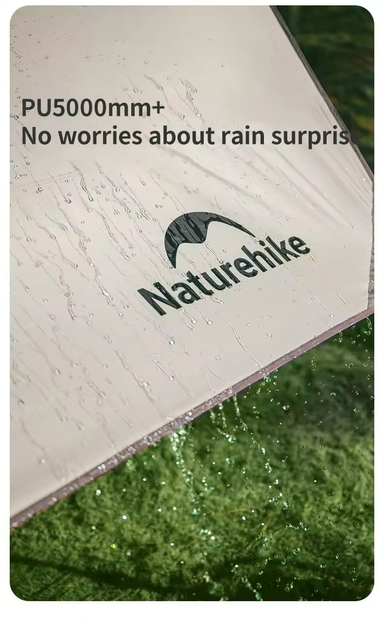 Naturehike Ti-vyl Oxford น้ําหนักเบา Sun Shade Camping เต็นท์ปิกนิก Canopy สําหรับเต็นท์ชายหาดกลางแจ้งสําหรับ Camping Canopy