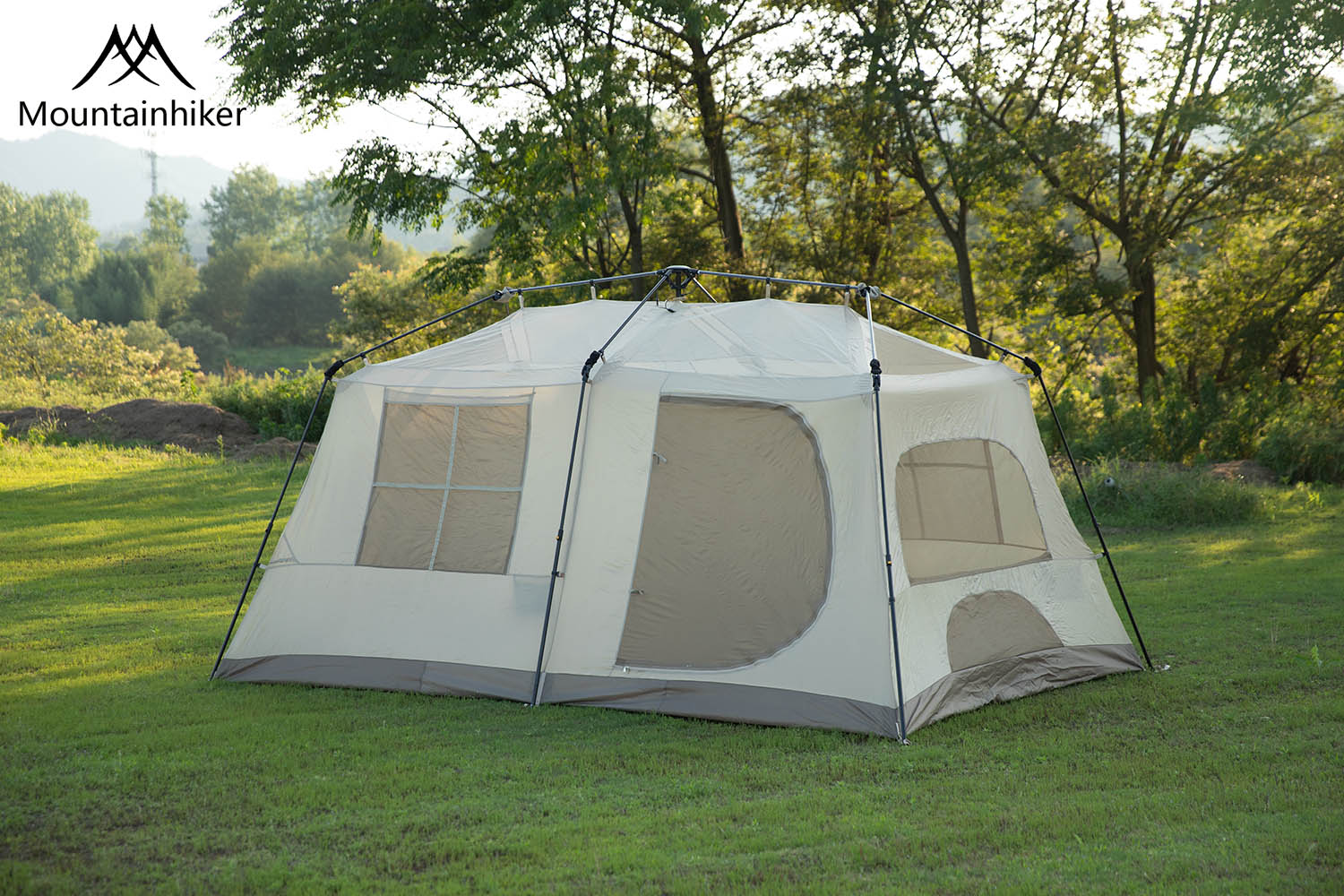 Mountainhiker   Village13 เต็นท์บ้านออโต้ 2ห้องนอน 1ห้องนั่งเล่น กางอัตโนมัติ กันน้ำกันแดด พร้อมส่ง⚡️