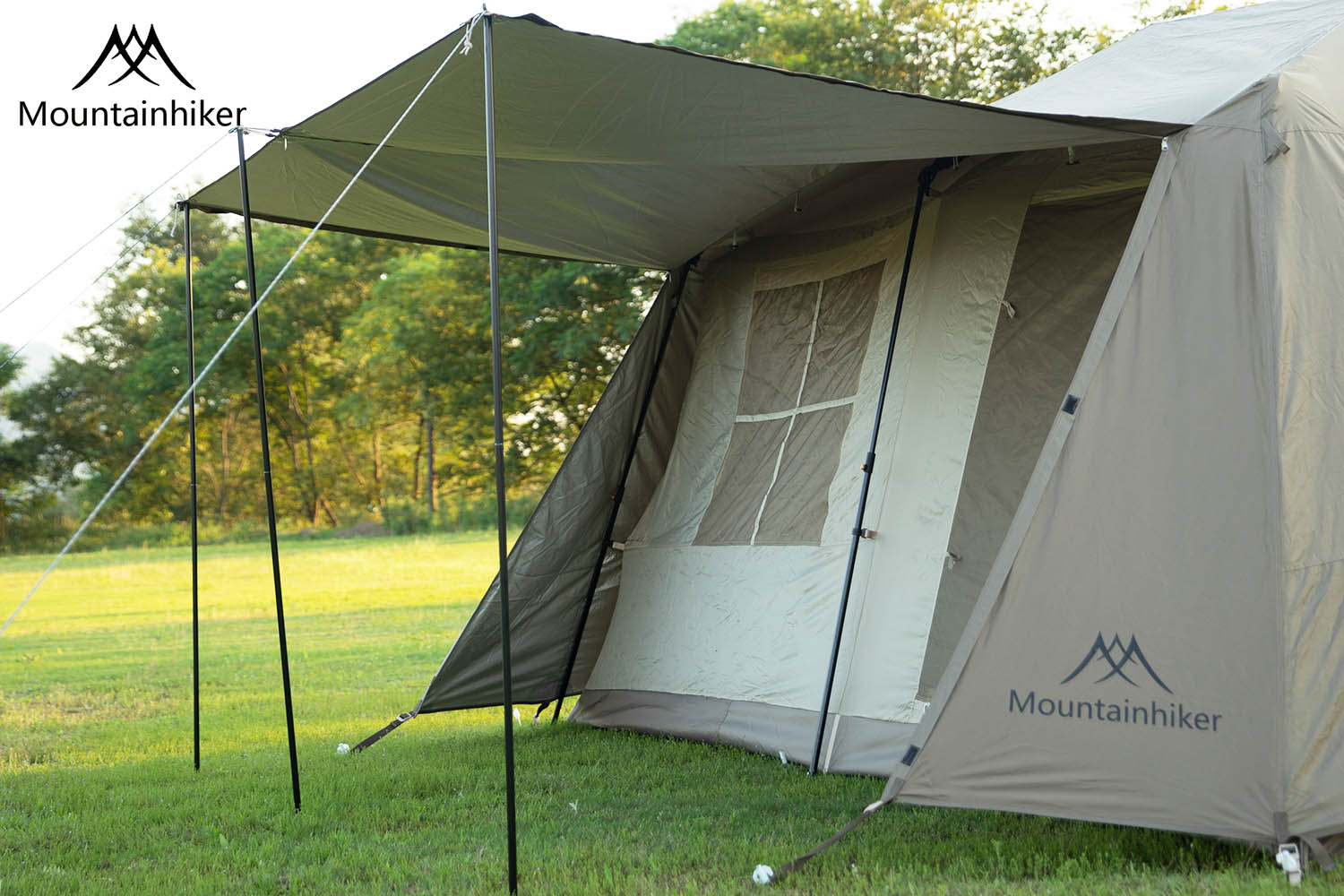 Mountainhiker   Village13 เต็นท์บ้านออโต้ 2ห้องนอน 1ห้องนั่งเล่น กางอัตโนมัติ กันน้ำกันแดด พร้อมส่ง⚡️