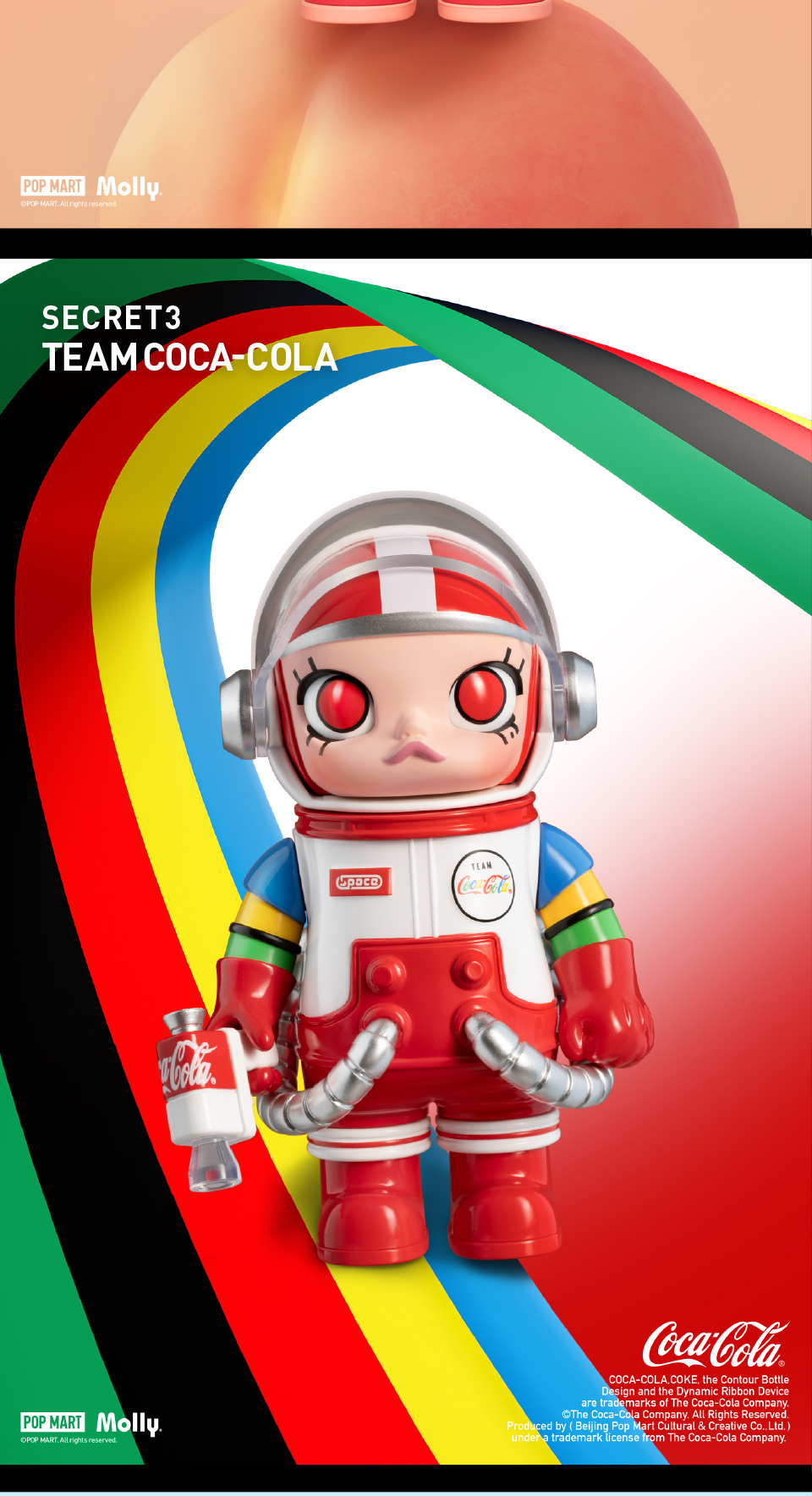 Pop Mart Mega Space Molly x Grumpy Bear 100% & 400% Set main image 0