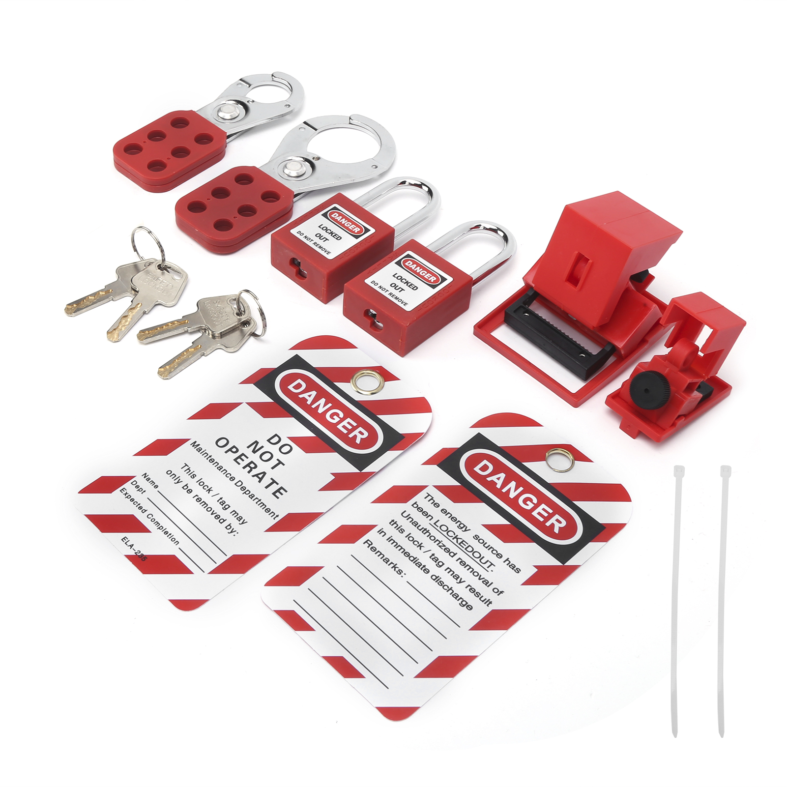 pluto326 Lockout Tagout Kit Multifunctional with Hasp Warning Tag ...
