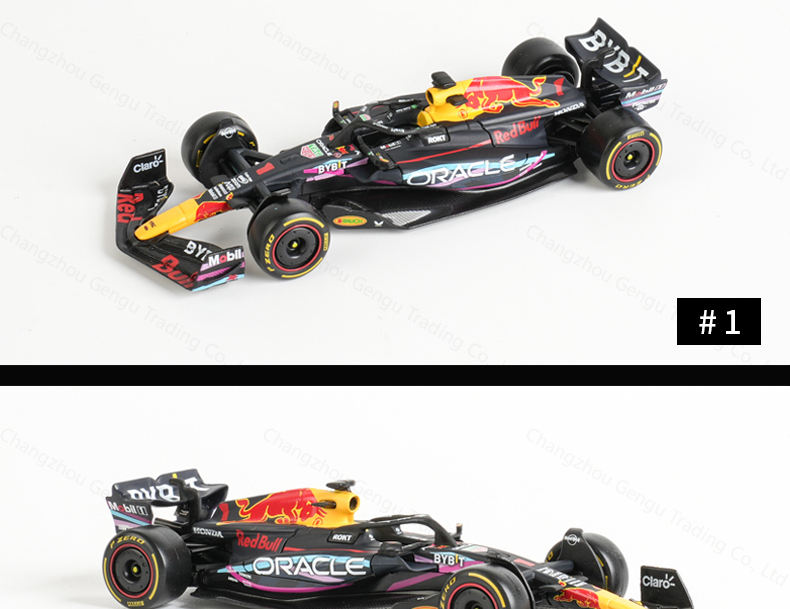 Bburago 1:43 2023 RB19 #1 #11 โมเดลรถยนต์จําลอง อัลลอยด์ Red Bull Miami ...