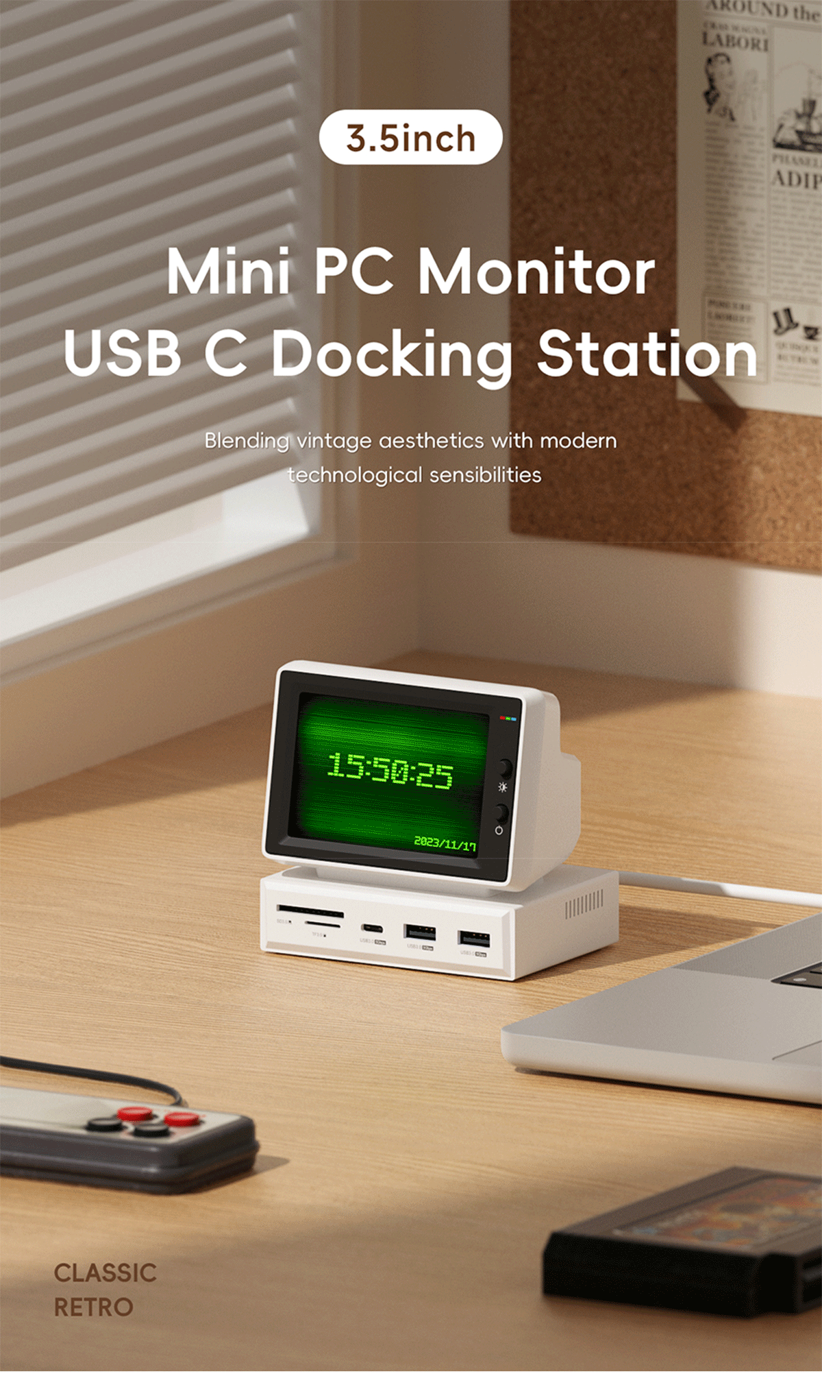 Hagibis 3.5 นิ้ว IPS Mini หน้าจอ AIDA64 Mini PC CPU RAM HDD Data ...