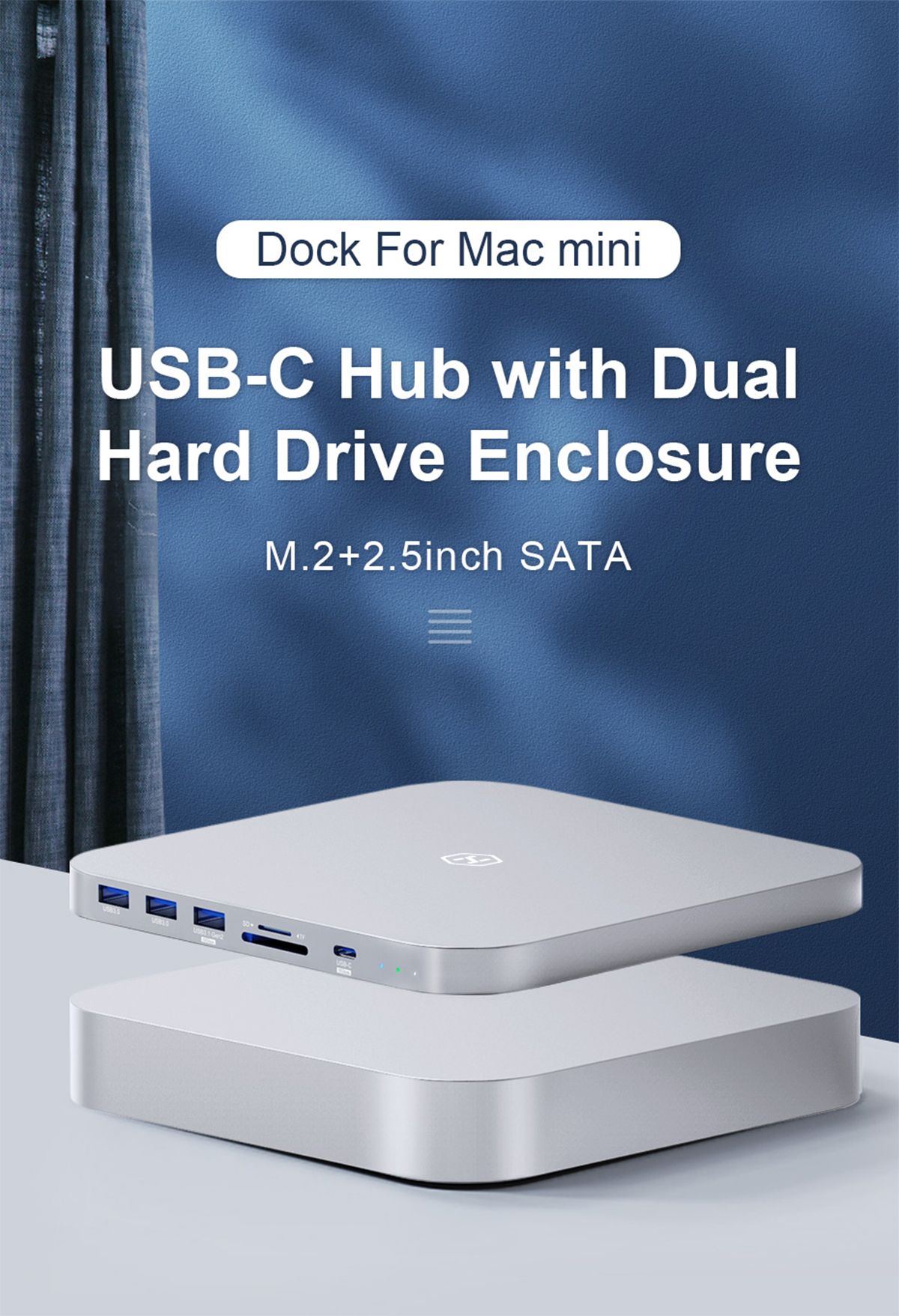 Hub Mac Mini Con Alloggiamento SSD M.2 Docking Station USB C Verticale ...