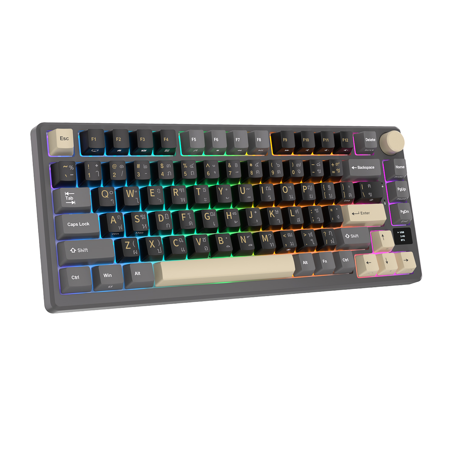 Rk ROYAL KLUDGE RKM75 ปะเก็นคีย์บอร์ดไร้สาย 81 คีย์ | Shopee Thailand