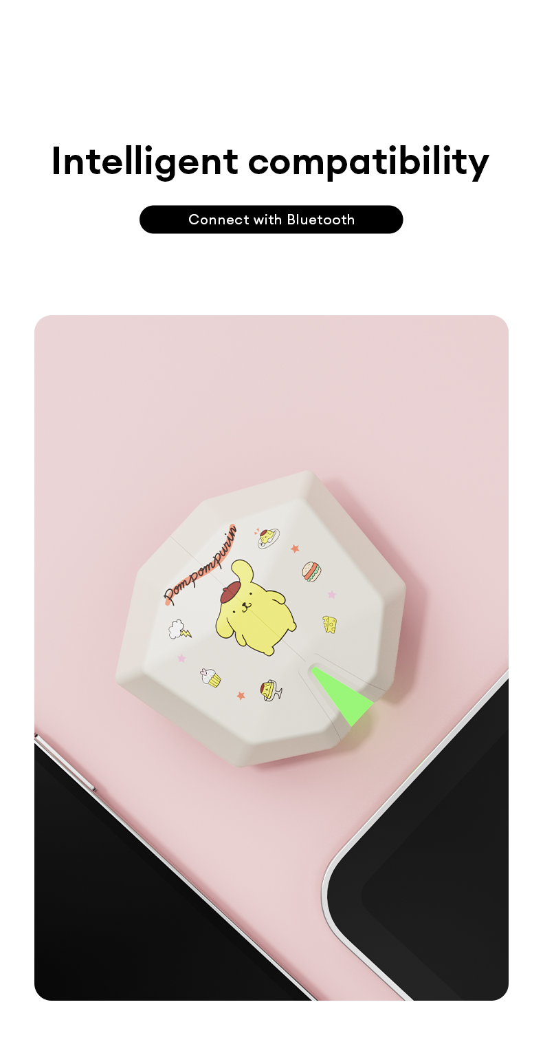 หูฟังบลูทูธ Sanrio BL56 ไม่มีดีเลย์ ตัดเสียงรบกวน Bluetooth 5.3 ...