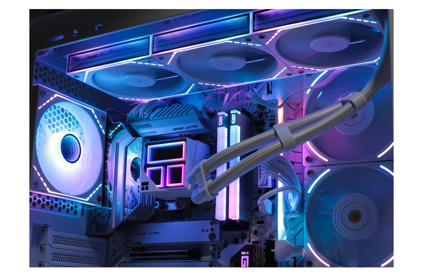 Thermalright Frozen Infinity 360 Liquid CPU Cooler พัดลม PWM 2000RPM ...
