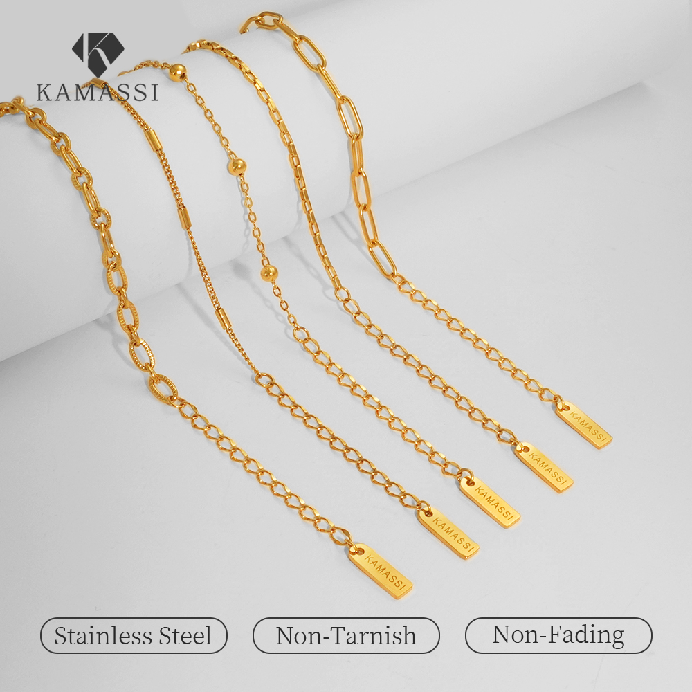 KAMASSI ซื้อ 1 แถม 4 สร้อยข้อมือสแตนเลสผู้หญิง ไม่ลอก อย่าจางหาย ฟรี ...