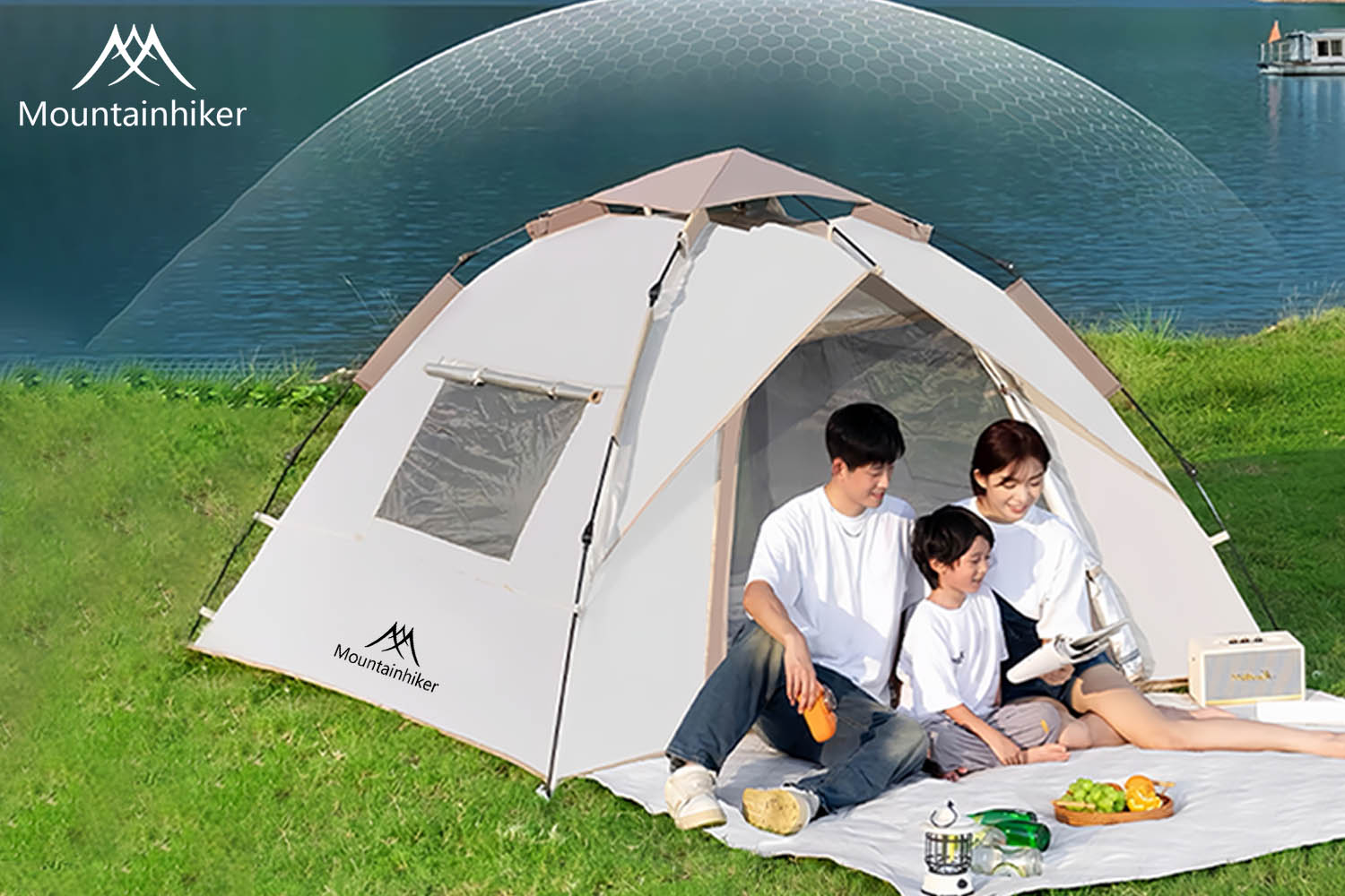 Mountainhiker เต้นท์แคมปิ้ง เต้นท์ นอน 3 - 4 คน คน เต็นท์สนาม เต็นท์เดินป่า เต็นท์นอน