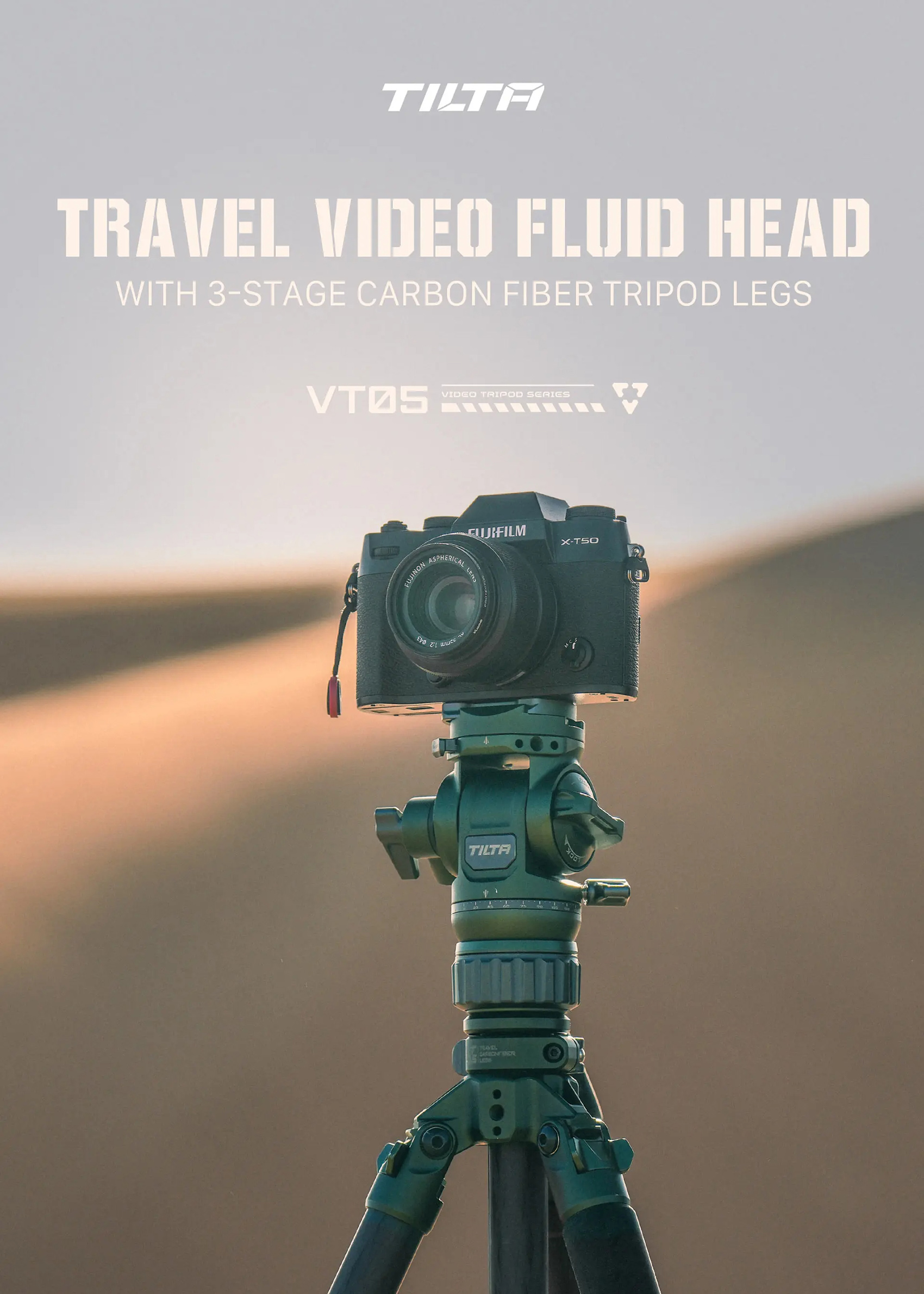 Tilta VT05 คาร์บอนไฟเบอร์ขาตั้งกล้อง TT-VT05-FB แบบพกพา Professional ขา ...