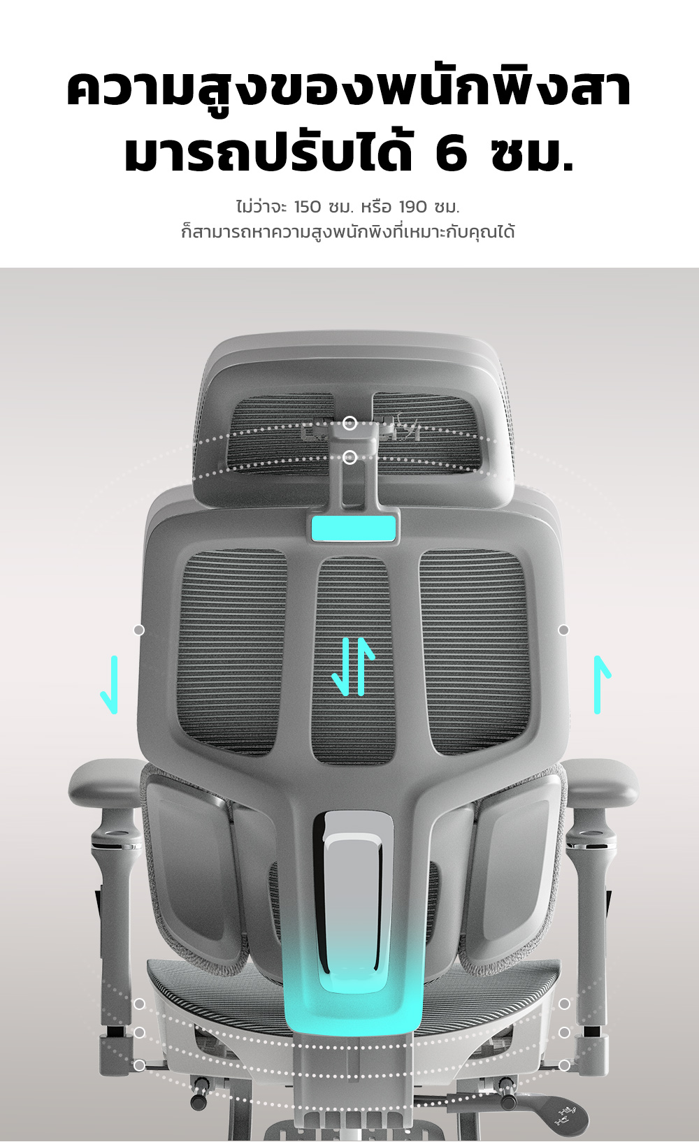 MUSSO รุ่น H80 PRO เก้าอี้สีเทา เก้าอี้สีดำ เก้าอี้สำนักงานตามหลักสรีรศาสตร์ 6D เก้าอี้เบาะ นุ่ม ที่เท้าแขน พนักพิงศีรษะปรับได้ ONE-YEAR WARRANTY