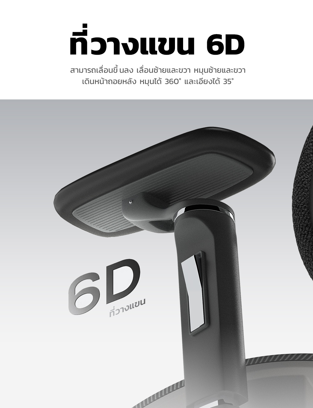 MUSSO รุ่น H80 PRO เก้าอี้สีเทา เก้าอี้สีดำ เก้าอี้สำนักงานตามหลักสรีรศาสตร์ 6D เก้าอี้เบาะ นุ่ม ที่เท้าแขน พนักพิงศีรษะปรับได้ ONE-YEAR WARRANTY