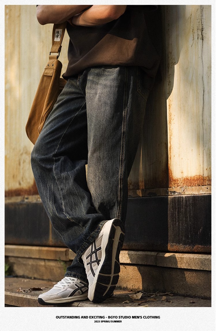 American Hot Straight Loose Street Casual Jeans main image 1
