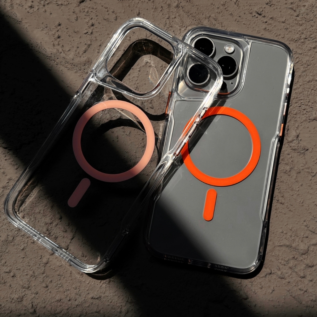 ใหม่สําหรับ iPhone 16 ProMax เคสโทรศัพท์แม่เหล็ก iP 11 12 13 14 15 16 Pro  Max โปร่งใส anti drop กันกระแทกเคสโทรศัพท์ Hard ฝาหลัง