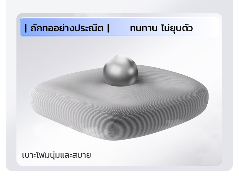 YISONG รุ่น W257 เก้าอี้สีขาว เก้าอี้สีเทา FROZEN ICE Mesh เก้าอี้เพื่อสุขภาพ มีพนักพิง เจ้าแรกในไทย นั่งแล้วไม่ร้อนหลัง เหมาะกับคนตัวเล็ก นั่งได้ สบายหลัง