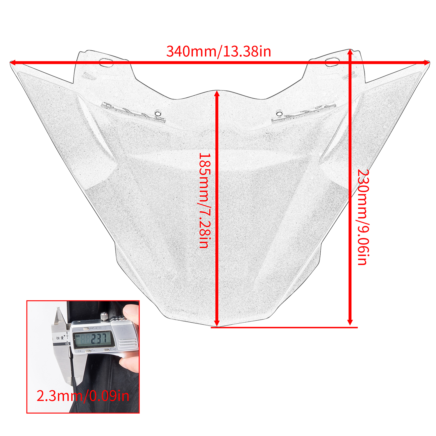 Ljjkoall ADV160 รถจักรยานยนต์ด้านหน้า Beak Fender Extender จมูก Fairing ...