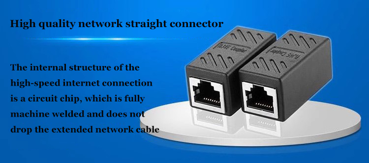 สายเคเบิลเครือข่ายคู่ขั้วต่อ Extender อะแดปเตอร์ RJ45 เครือข่าย Gigabit ...