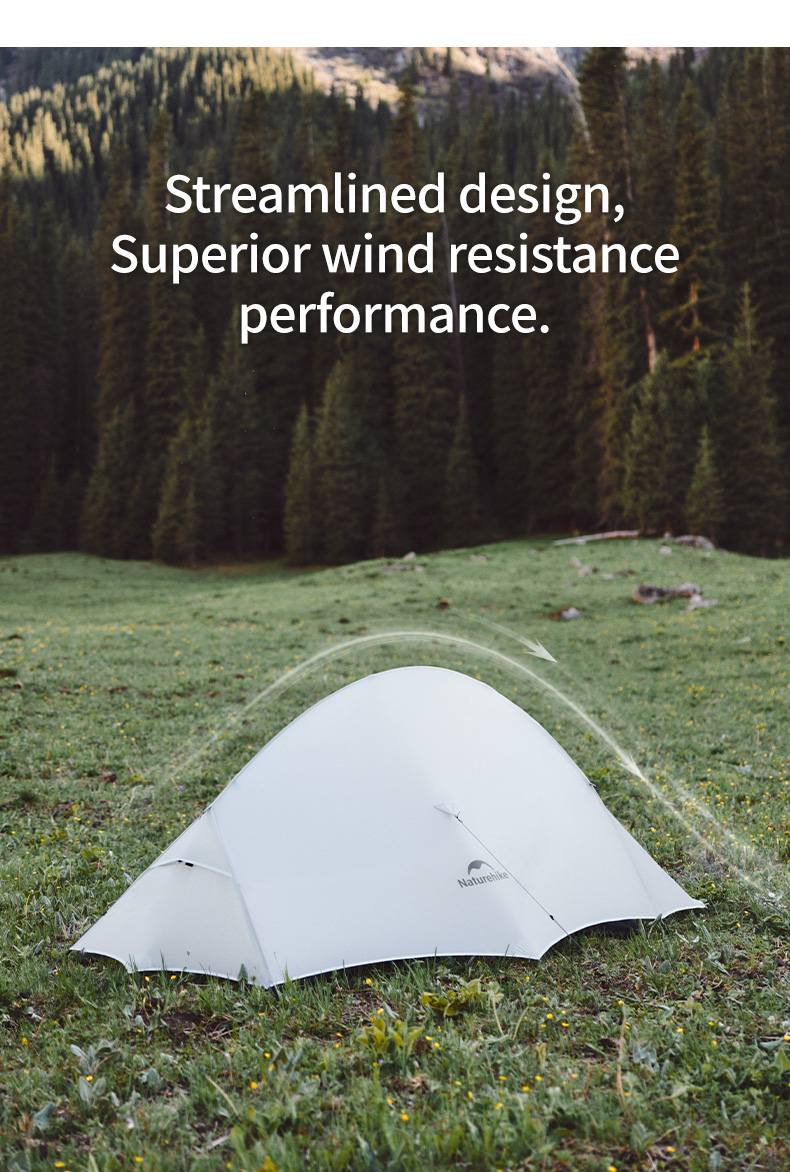 Naturehike Cloud up series เต็นท์ UL Double Layer 1-2 คนเต็นท์แคมป์ปิ้งแบบพกพา Ultralight กันน้ํา Backpacking Camping เต็นท์