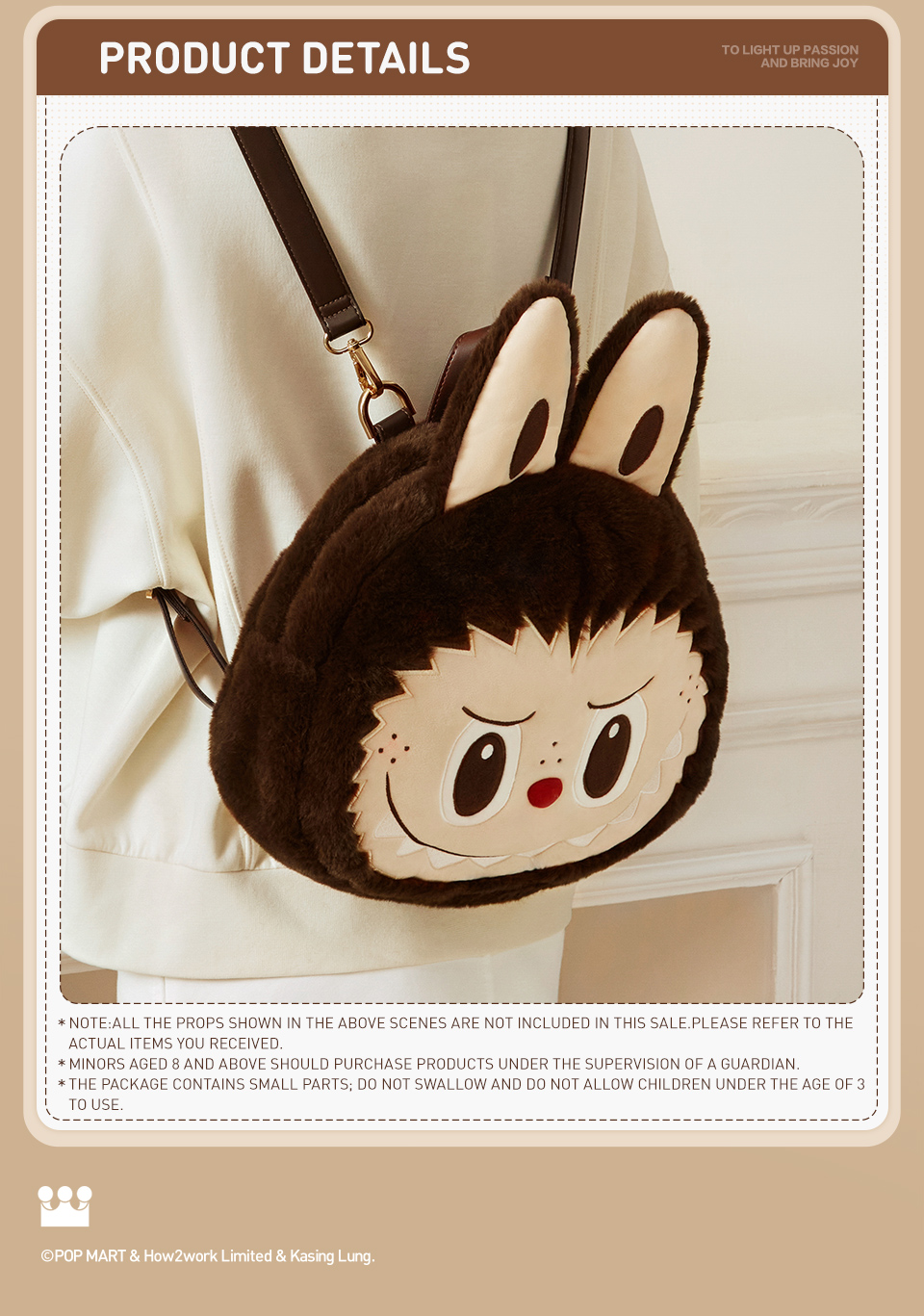 POP MART Classic Bag Series- LABUBU Big Head Backpack