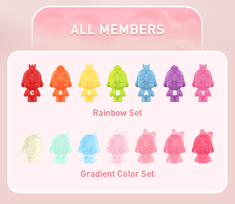 Pop Mart Pop Bean Crybaby Baby Born Series (Thailand Exclusive) Figure Set main image 1