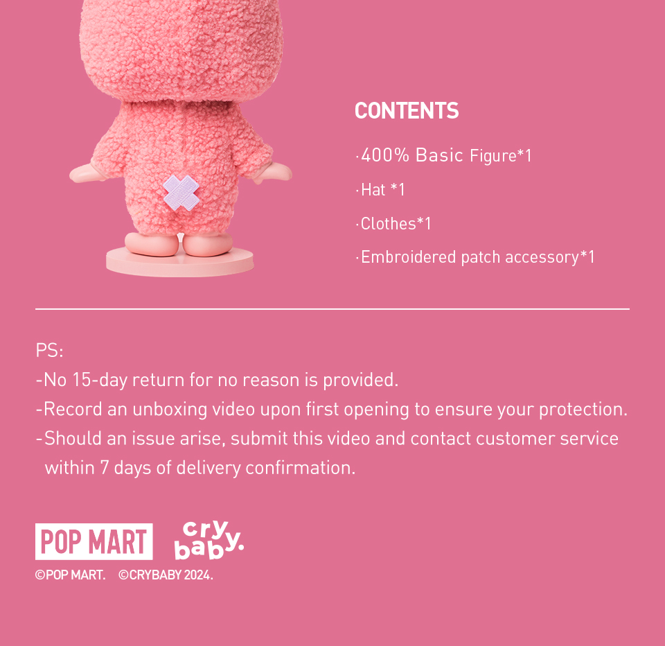 POP MART MEGA CRYBABY 400% The Missing Tail | Shopee Thailand