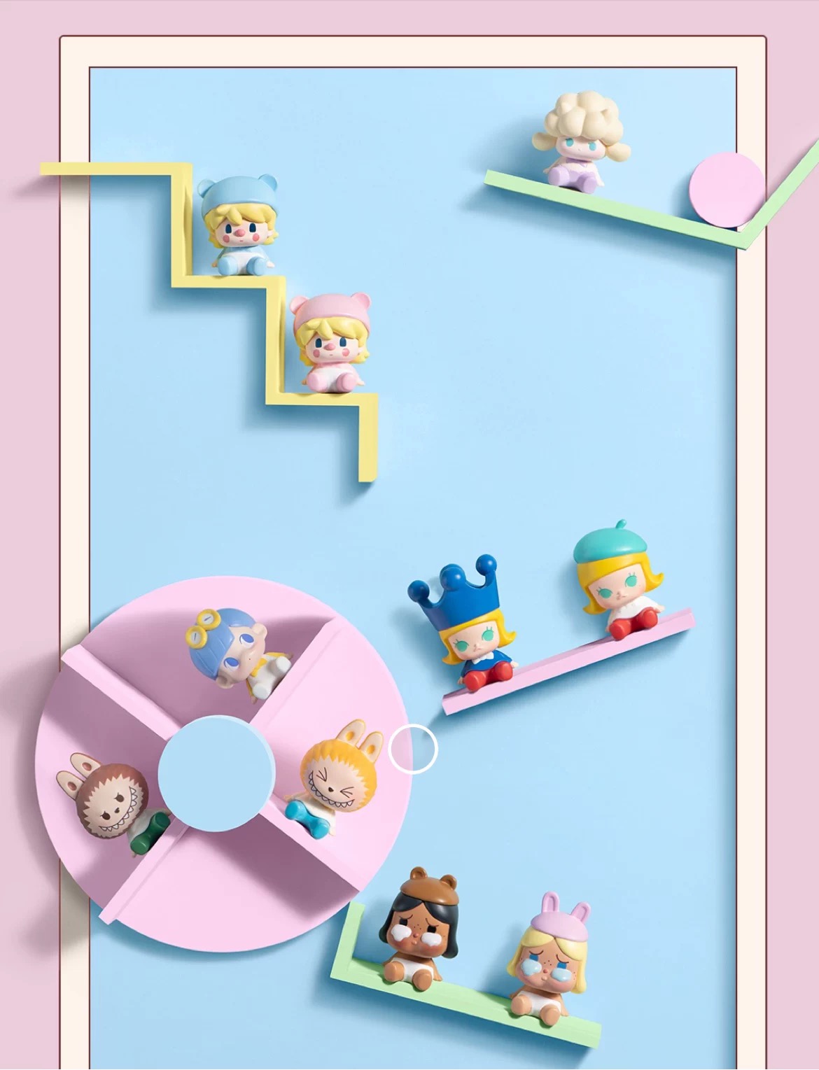 เป็นที่นิยม Pop Mart Pop Bean Sitting Posture Series น่ารัก ของขวัญ ...