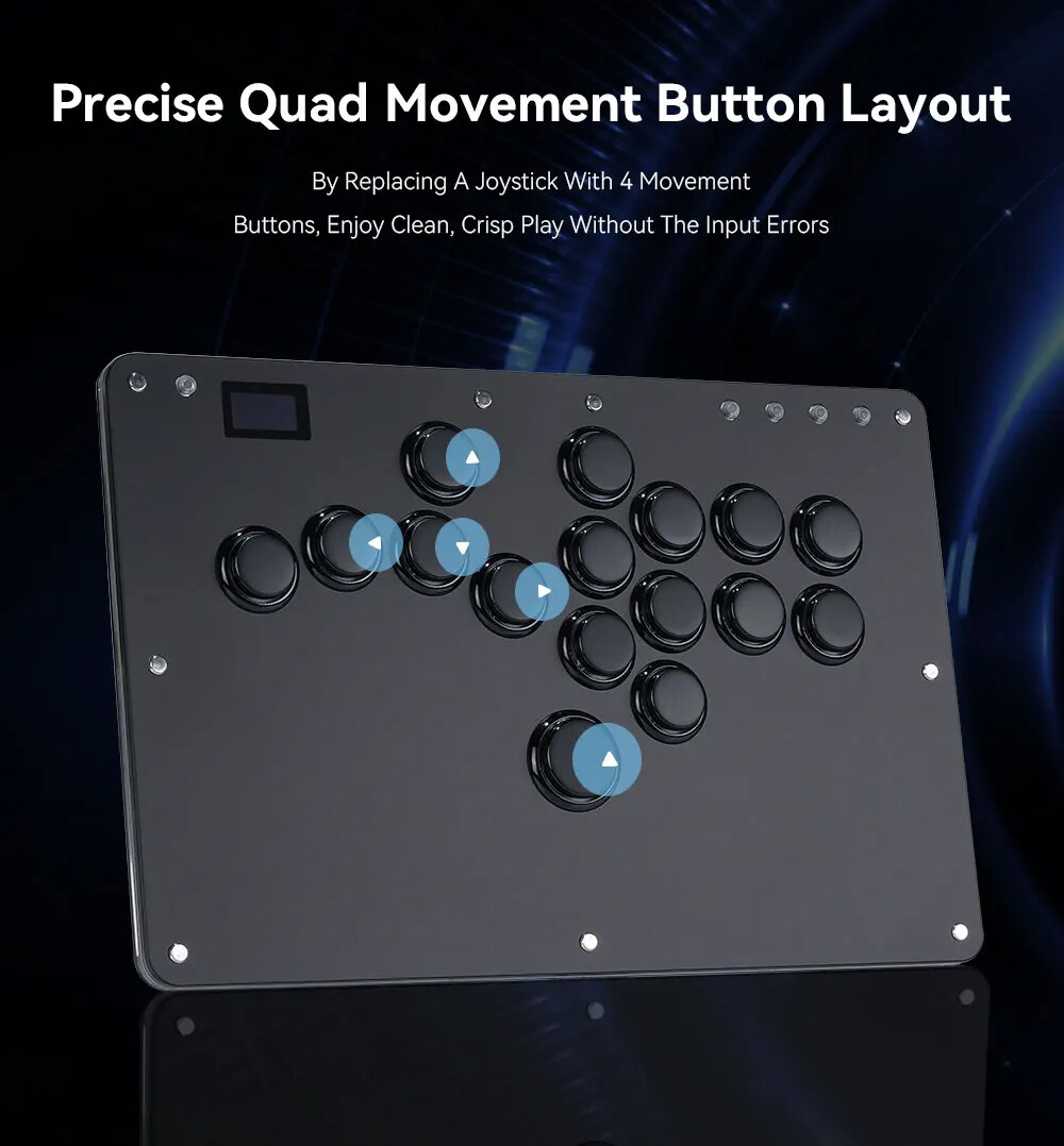 Haute42 Controle อาเขตจอยสติ๊ก Hitbox Controller ปุ่มขอบ Hitbox ...